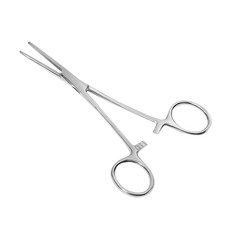 비상 직선 겸자 가위 귀털청소 귀청소 새총 고무줄 집게, 1개