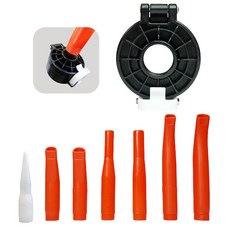 쏠만캡 실리콘노즐 실리콘건 회전형 삽입형 소세지건, 쏠만캡 A타입(회전형) 세트(캡+노즐7개), 1개