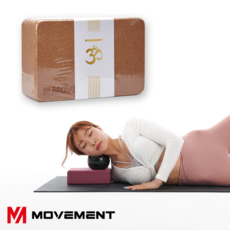 무브먼트 코르크 요가블럭, 1개