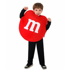 兒童 M&M's 造型服 角色扮演服裝, M豆L-XL(125-145), 1個