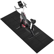 러닝머신 매트 충격흡수 소음방지 런닝머신 실내자전거 계단 스텝밀 전용 매트, 1개, 블랙