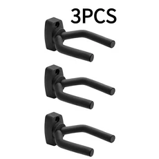 어쿠스틱 일렉트릭 기타 우쿨렐레용 범용 벽걸이형 걸이 스펀지 패딩이 있는 금속 후크 악기 전시용, 02 3PCS