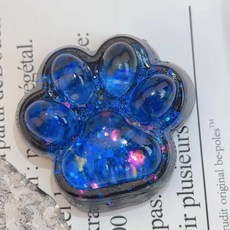 블루 다크 별이 빛나는 하늘 고양이 발 스트레스 스퀴시 피젯 스퀴즈 떡 해소, 1. 1 Blue Cat s Claw, 1개