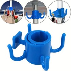 4 Claw Beach Umbrella Hook 수건 가방 모자용 조절 가능한 걸이 0 75 1 26 폴에 캠핑 및 야외 활동에 내구성