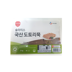 이츠웰 국산 도토리묵(슬라이스), 1개, 2kg