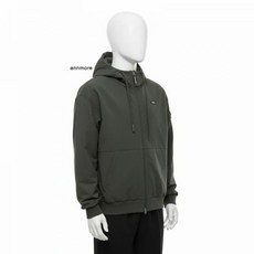 내셔널지오그래픽 N244UFT950 아르켈론 더블웜 기모 우븐 후드 집업 F 카키