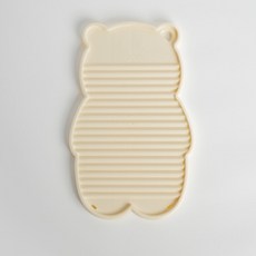 MYUMYU 沐慕家居 台灣24H出貨 熊熊搓衣板 洗衣板 手洗板 小熊造型洗衣板, 1個, 熊熊搓衣板-25*40cm