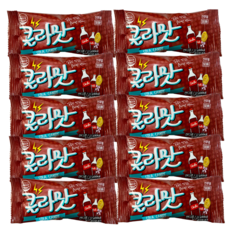선미식품 콜라맛 츄잉 캔디 젤리 추억의 간식 불량식품, 22g, 10개
