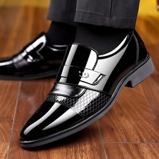 지디오 남성 가죽 정장구두 로퍼 2.5CM 신사화 옥스포드 유광 사계절 남자신발