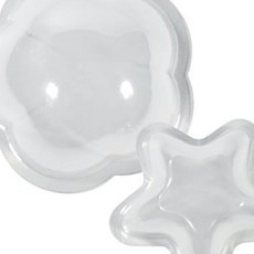 투명 꽃반구 별반구 7개 대 투명아크릴볼, 꽃