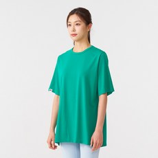 비쥬안나 여성 힙커버 에어무브 오버핏 반팔 티셔츠 루즈핏 트레이닝 요가 필라테스 데일리 운동복