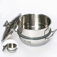 키친아트 IH 스텐 찜기 2단 20cm 찜기냄비 멀티찜기, 상세페이지 기재