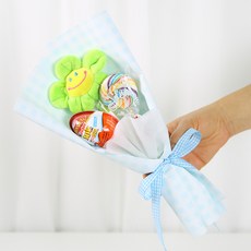 스마일꽃 오로라 킨더조이 꽃다발, 그린