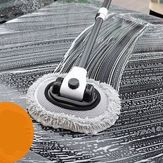 세차 브러쉬 밀대 걸레 길이조절 차량용 [P6328W], 본품+리필1개