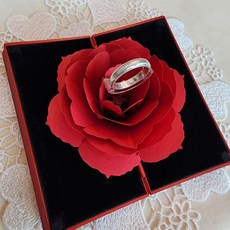 프로포즈 입체 장미 반지케이스