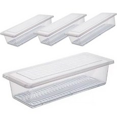 하우스토리 냉장고 보관용기 야채 정리함 냉동실 보관함 4P, 4개, 1세트