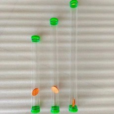 透明加厚浮標桶 釣魚配件 亞克力材質 雙膠圈密封, 1個