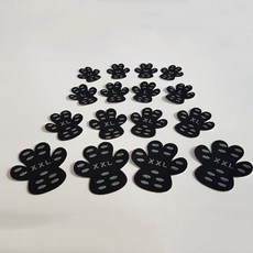 강아지 미끄럼방지 발바닥 패치 패드 반려동물, 1개, M_블랙