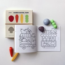 구버 크레용 팜, 1세트, 혼합