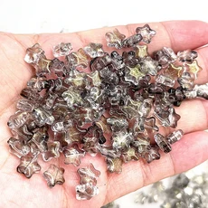 새로운 30pcs 8mm 다섯개 스타 매트 유리 구슬 보석에 대 한 스페이서 비즈 DIY 수제 팔찌 귀걸이 만들기, 27 51