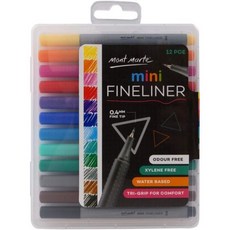 몬트 마르테 미니 파인라이너 12개 세트 트라이 그립 무취, 몬트 마르테 미니 파인라이너 12개 세트, 트라이 그립