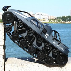 무선 RC탱크 원격제어 탱크 무선조종 RC카, 2개 리튬 배터리 (40분 재생), 27cm 회색 립소 EV3 탱크
