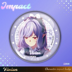 絶區零 儀玄 橘福福 耀嘉 音薇薇安 二次元遊戲周邊 吧唧徽章 收藏 潮玩精品, 1個, 薇薇安p1徽章