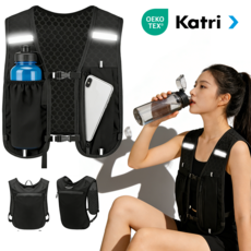 SEVOREN 초경량 스포츠 전용 베스트 러닝 등산 트레일 마라톤 조끼 안전 반사 스트립 적용