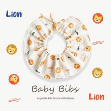 ᴅ.ʏ sʜᴏᴘ/【台灣 】韓版嬰兒口水巾 圍兜兜 防水圍兜 寶純棉印花紗布花邊圍嘴 圍兜口水兜 純棉口水巾