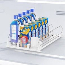냉장고용 다야 음료 정리함 탄산음료 디스펜서 6 20 자동 5캔 3열까지 조절 가능한 폭 유지 장치, 1 Set × 3 Rows