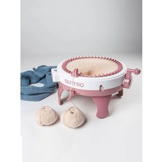 가정용 기계 DIY 뜨개 편직기 사용 이미지 스카프 40핀 직조기 3묶음 실, DIY 직조기 1 수동