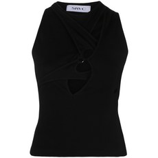 SRVC스튜디오 아무르 컷아웃 디테일 탱크 탑