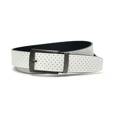 나이키 퍼포레이티드 남자 자동 골프벨트 S5055, 100 WHITE, 1개