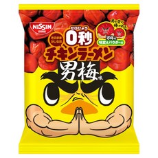 NISSIN 日清 0秒炸雞拉麵 男之梅味 附調味粉, 1個