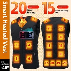 지능형 충전 난방 조끼 전기 조끼 다운 재킷 면 재킷 난방 의류 난방 면 오토바이 라이더 조끼