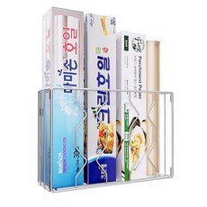 원기화 304 스테인리스 랩 장착 브래킷 다용도 주방수납 정리선반, 1개, 실버