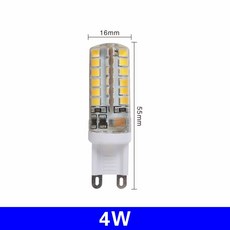 6 개/몫 G9 LED 3W 4W 5W 6W 220V 240V 램프 전구 SMD 2835 3014 빛 교체 30W/60W 할로겐, Warm white, 1개