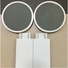 可組裝拆卸餐桌旋轉托盤 - 防滑絲滑便攜式菜盤 - 適用於長桌、火鍋聚會, 1個, 配件-加長套組（2盤2板）