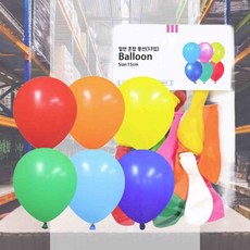 15cm일반혼합풍선13입 생일파티 파티풍선 파티인테리어 테이블데코 이벤트풍선 행사소품