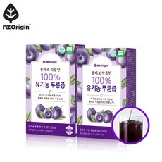 엔젯오리진 통째로 착즙한 유기농 푸룬즙 2박스, 20g