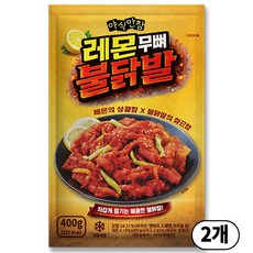 야식만참 레몬무뼈불닭발, 2개, 400g