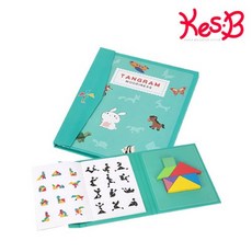 자석탱그램x2개 가이드북 포함 7종자석퍼즐, 1개