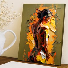 누드 그림 인테리어 액자 식당 카페 개업 선물 벽걸이 소형 대형 액자, 누드녀2