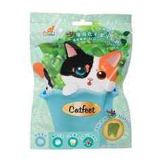 喜花貓 CatFeet 薄荷化毛潔牙餡餅 蔓越莓化毛潔牙餅 60g 嫩雞/鮭魚/鮪魚口味可選, 海鮮, 1個, 薄荷 60g