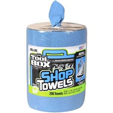 도구 상자 5520701 빅 그립 Z400 버킷 블루 샵 타월 리필 10x12 200개, Blue Shop 빅 그립 디스펜서 버킷용 타월 리필,