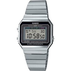 Casio 카시오 남성용 A700W-1ACF 클래식 디지털 디스플레이 쿼츠 실버 시계 메탈 손목시계 471726