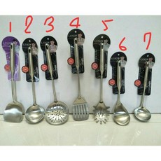 廚之坊304不鏽鋼維也納系列鍋鏟組 (煎匙/湯杓/鏟/漏杓/油炸網) 多功能料理好幫手, 1個, 1.煎匙