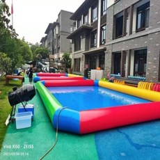 대형 풀장 에어바운스 수영장 물놀이 야외 워터파크, 5x8m 두께의 60개 높이 수영장