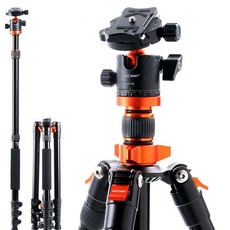 K&F Concept SA254M2 專業鎂鋁合金4節三腳架 KF09.089V1A, 1個