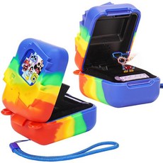 MGZNMTY Bitzee 비트지 디즈니 인터랙티브 장난감 디지털 애완동물 및 케이스용 실리콘 케이스 새로운 Bitsy 전자 가상 반려동물용 보호 스킨 커버 (무지개), Multicolor, 1개